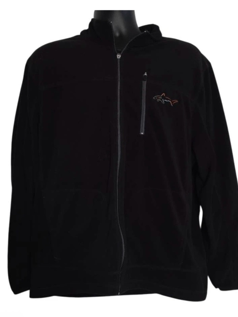 Five Iron George Norman Black Fleece Jacket Size XL EUC